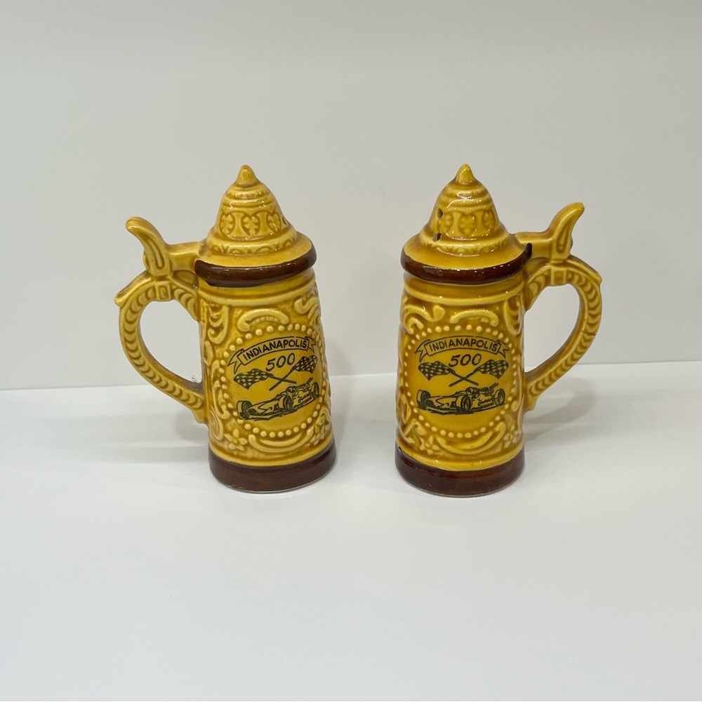 Vintage 1970’s Indianapolis 500 salt & pepper shakers